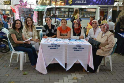 Halk Eğitimin Çalışmalarıyla İlgili Broşürler Dağıtıldı