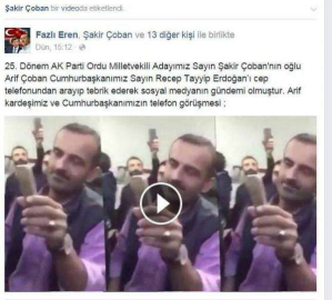 Cumhurbaşkanını Arayan Kahveci Genç, Ak Partili Adayın Oğlu Çıktı