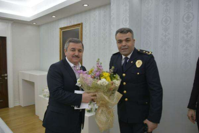 Polislerden Başkan Anlayan’a Ziyaret