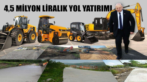 Ünye Belediyesi’nden 4,5 Milyonluk Yol Yatırımı