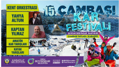 Çambaşı Kar Festivali’nin 15’incisi Düzenleniyor