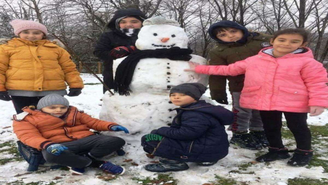 Kar en çok çocukları sevindirdi