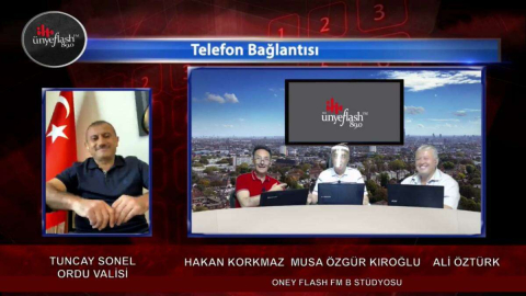 Vali Tuncay Sonel, Oney Flaş FM Radyosu’nun Canlı Yayın Konuğu Oldu