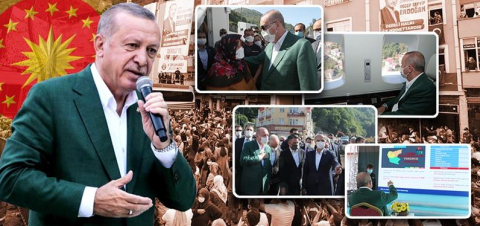 Cumhurbaşkanı Recep Tayyip Erdoğan Giresun’da incelemelerde Bulundu