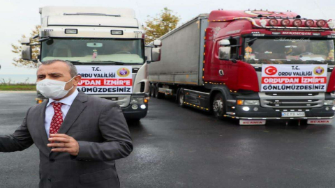 Ordu’dan İzmir’e Yardım Eli