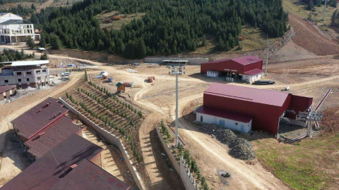 Kayak Tesisine 1.100 Ağaç