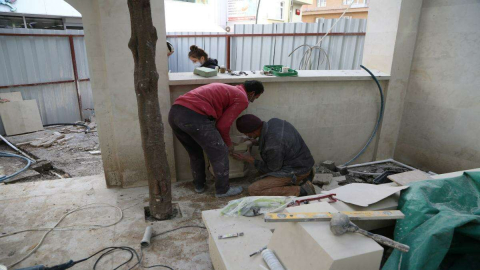 Tarihi Türbenin Restorasyonu Devam Ediyor