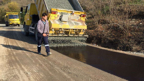 Eski Mesudiye Yolu Asfaltla Buluştu