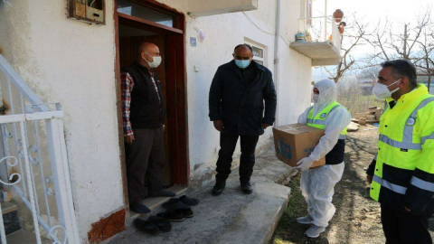 Karantinadaki Mahallelere Büyükşehir Desteği