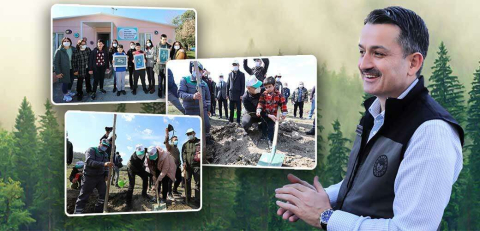 Otizmli Öğrenciler İçin Dut Fidanarı Toprakla Buluştu