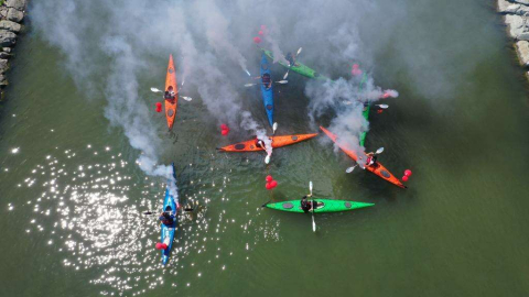 Yelken ve Kano Sporcuları 19 Mayıs Coşkusuna Renk Kattı