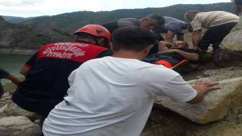 Baraja Düşen Vatandaş Kurtardı