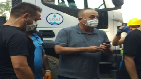 Dışişleri Bakanı Çavuşoğlu’ndan OSKİ Ekiplerine Ziyaret