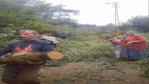 Erenyut’ta Heyelan Meydana Geldi