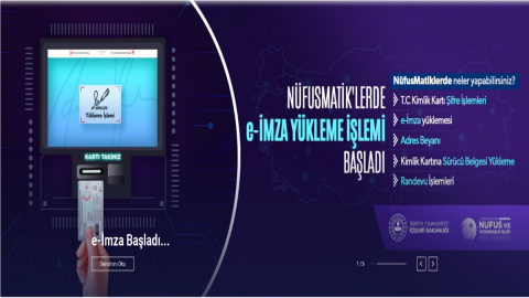 E-İmza Başladı...