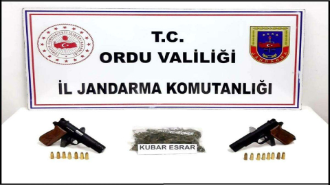 Gülyalı’da Esrar Operasyonu