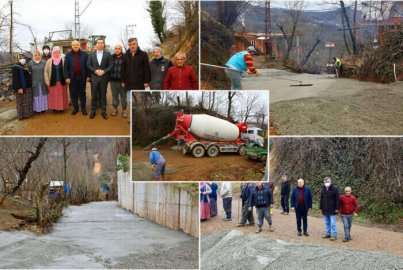 Heyelan Bölgesi’nde Alternatif Yol Tamamlandı