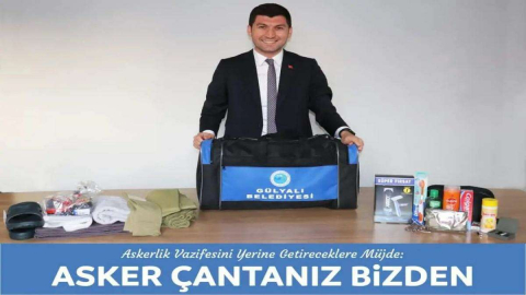 Asker Çantası  Gülyalı Belediyesi’nden
