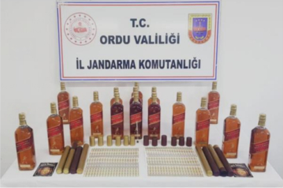 Ünye’de Çok Sayıda Kaçak Alkol Ele Geçirildi
