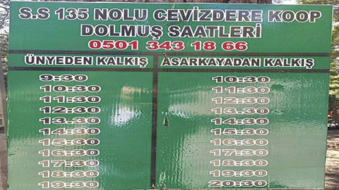 Asarkaya’ya Dolmuşla Ulaşım Başladı