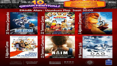 Açık Havada Sinema Keyfi Başladı