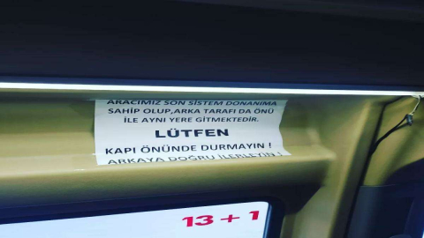 Ünye’de şoförden yolculara trajikomik uyarı