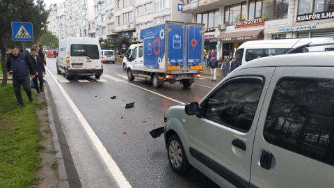 Sahil Yolunda Trafik Kazası!