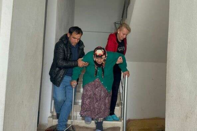 87 YAŞINDAKİ NEZAKET NİNE SANDIĞA GİTTİ