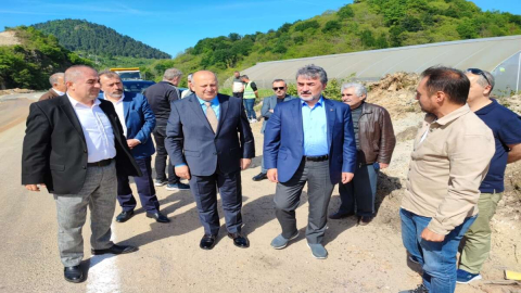 "ÜNYE-AKKUŞ-NİKSAR YOLUNDA ÇALIŞMALAR HIZLA DEVAM EDİYOR"