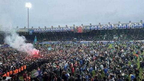 ÇAYKUR RİZESPOR SÜPER LİGE YÜKSELDİ
