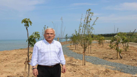 ÇÖP ALANI MEYVE BAHÇESİ OLUYOR