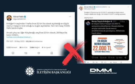“MEMUR MAAŞI BRÜT DEĞİL NET 22 BİN TL OLACAK”