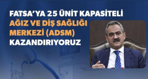 FATSA’YA ÇAĞ ATLATACAK YATIRIM!