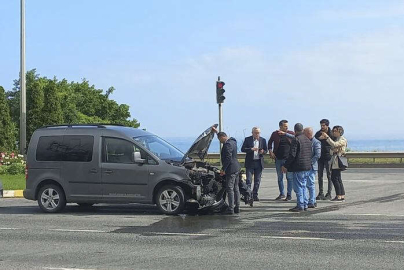 SANAYİ KAVŞAĞINDA KAZA