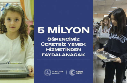 "Ücretsiz Yemek Uygulaması 5 Milyon Öğrenciye Ulaşıyor"