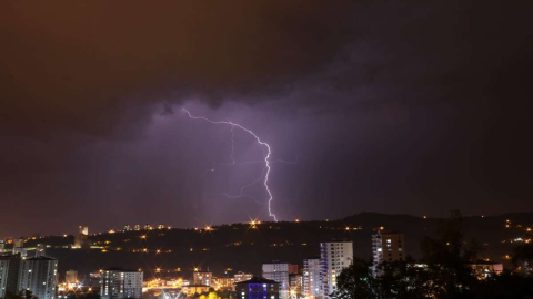 Şimşekler Fatsa'yı Aydınlattı