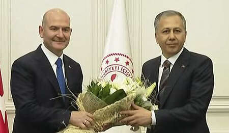 SOYLU GÖREVİ YERLİKAYA’YA DEVRETTİ