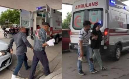 Acemi kasaplar hastanelik oldu