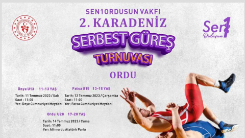 2. KARADENİZ SERBEST GÜREŞ TURNUVASI BAŞLIYOR