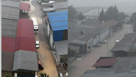 Büyük Sanayi'yi sel bastı