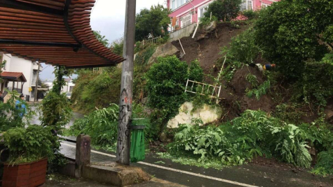 TAŞBAŞI MAHALLESİ'NDE HEYELAN