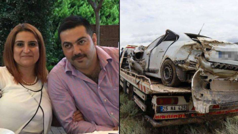 Kazada kadın doktor öldü, sürücü eşi yaralı