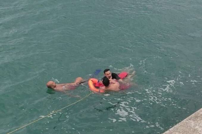 BOĞULMAKTAN SON ANDA KURTARILDI