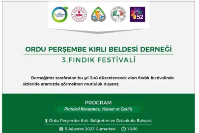 KIRLI 3. FINDIK ŞENLİĞİ’NE GERİ SAYIM