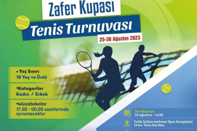 TENİSSEVERLER ZAFER KUPASINDA BULUŞUYOR