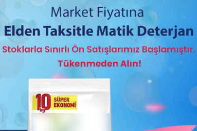 BUDA OLDU; ELDEN TAKSİTLİ DETERJAN SATIŞ KAMPANYASI