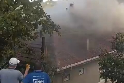 YAKILAN ATEŞ EVİNE SIÇRADI