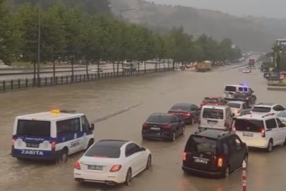 ORDU SAMSUN YOLUNDA SEL TRAFİĞİ