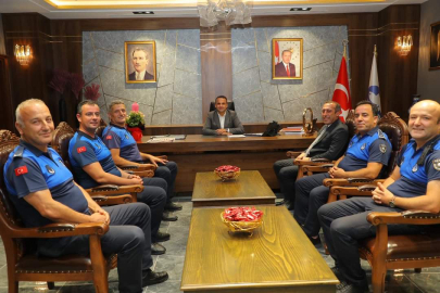 ZABITALAR BAŞKAN KİBAR'A KONUK OLDU