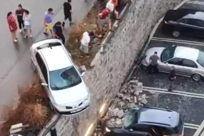 OTOMOBİL AZ KALSIN UÇUYORDU